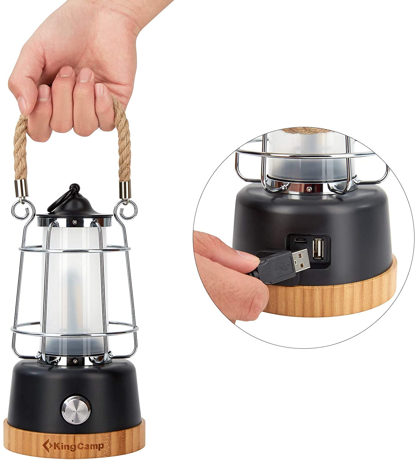 kingcamp-adjustable-brightness-rechargeable-lantern image 2