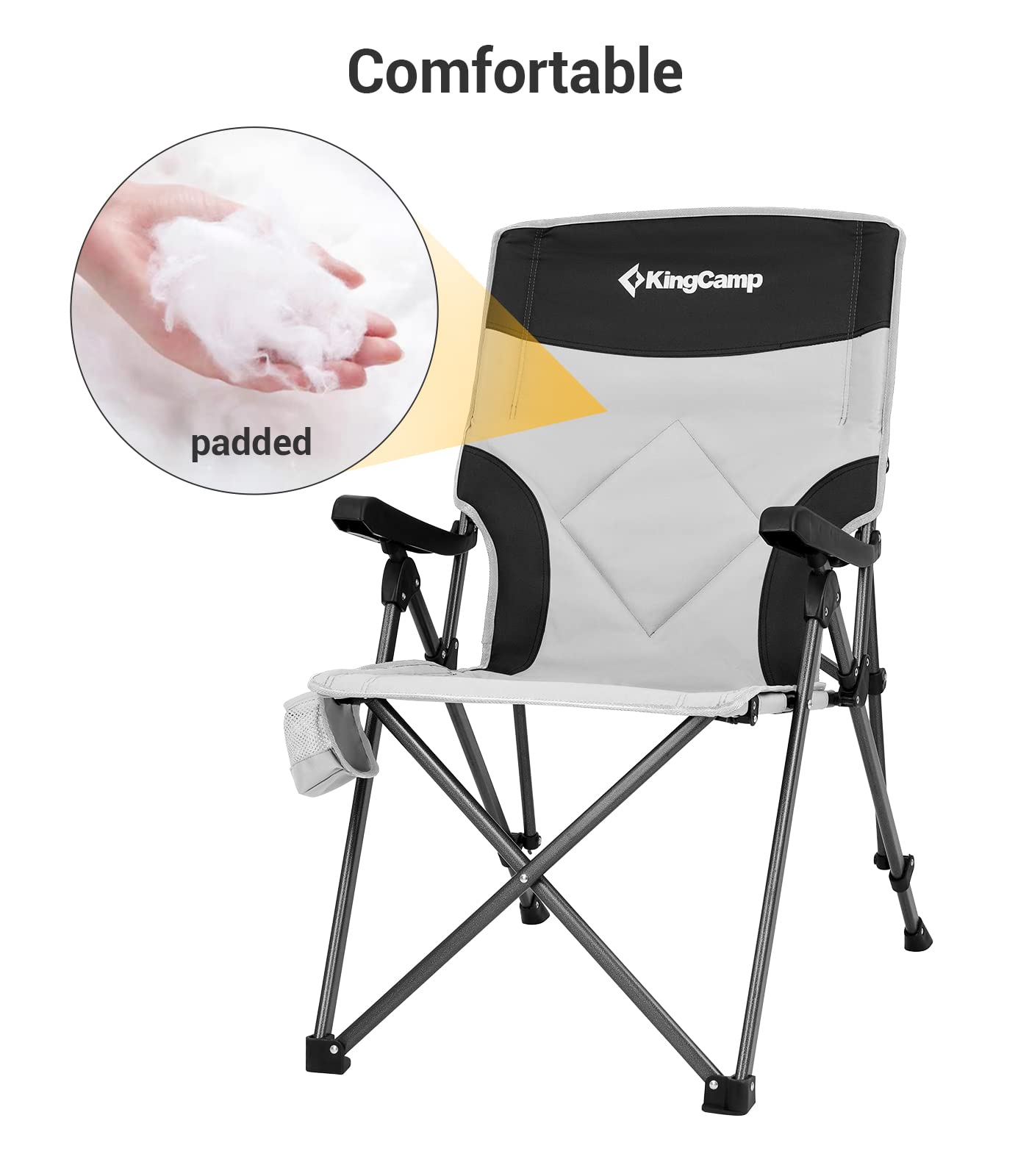 kingcamp-adjustable-heavy-duty-high-back-camping-chair-steel-frame image 5