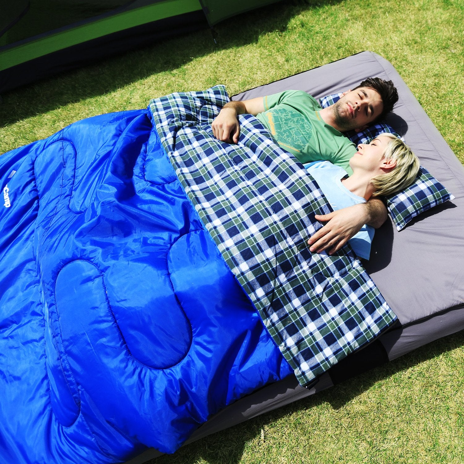 kingcamp-airbed-fitted-double-sleeping-bag-with-sheet-pillows image 5