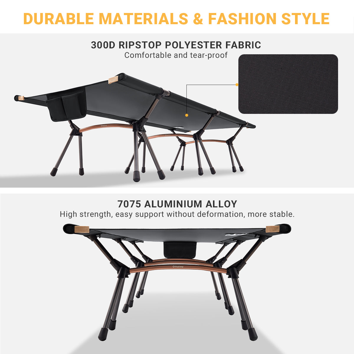 kingcamp-ultralight-aluminum-alloy-high-low-use-camping-cot image 6