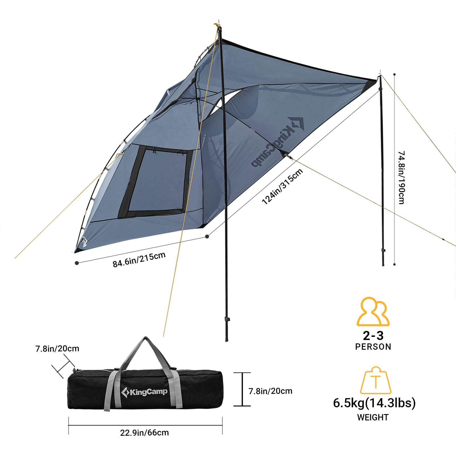 kingcamp-awning-shelter-suv-tent image 3