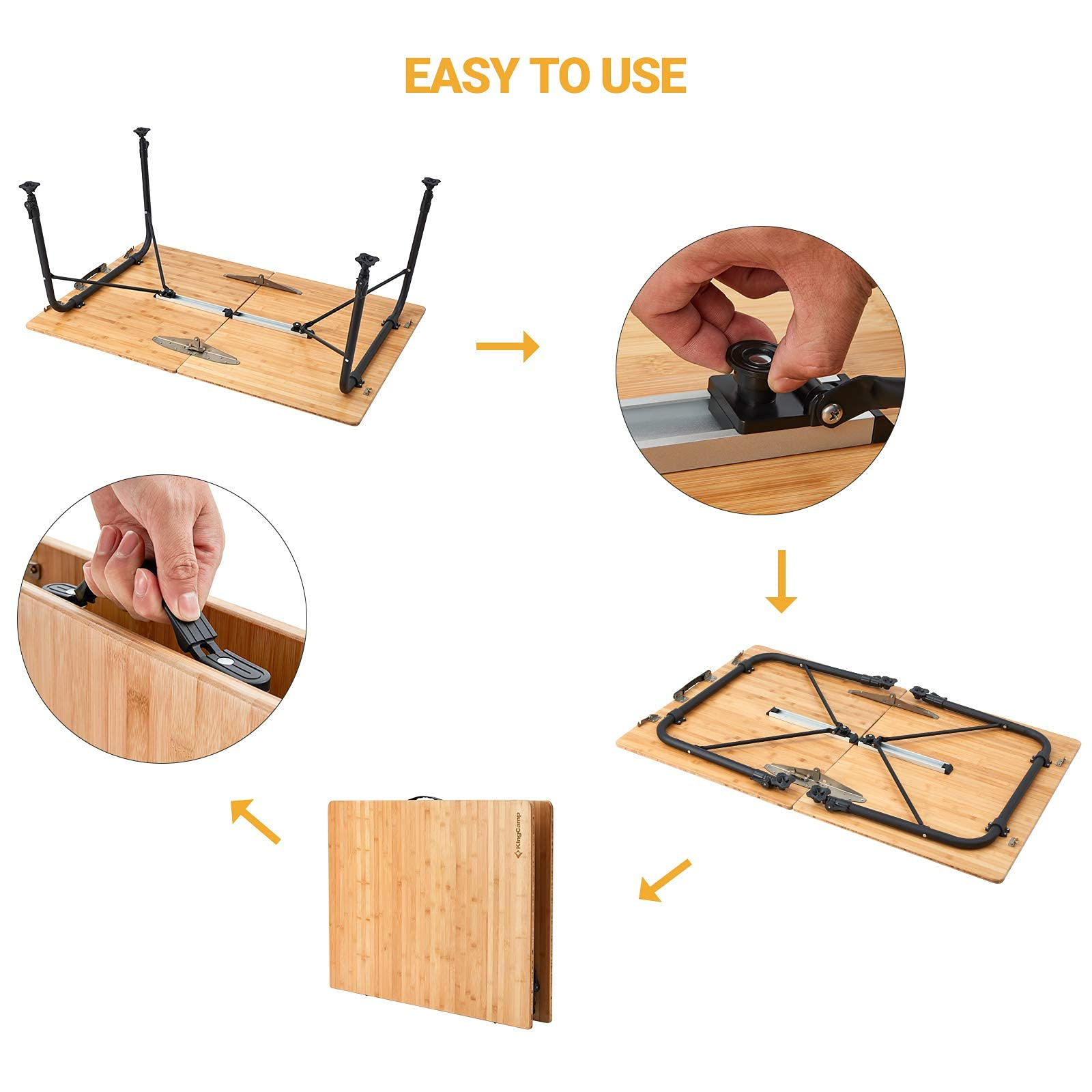 kingcamp-bamboo-4-6-people-folding-table-with-adjustable-height image 5