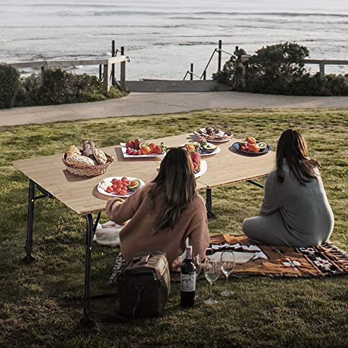kingcamp-bamboo-4-6-people-folding-table-with-adjustable-height image 7