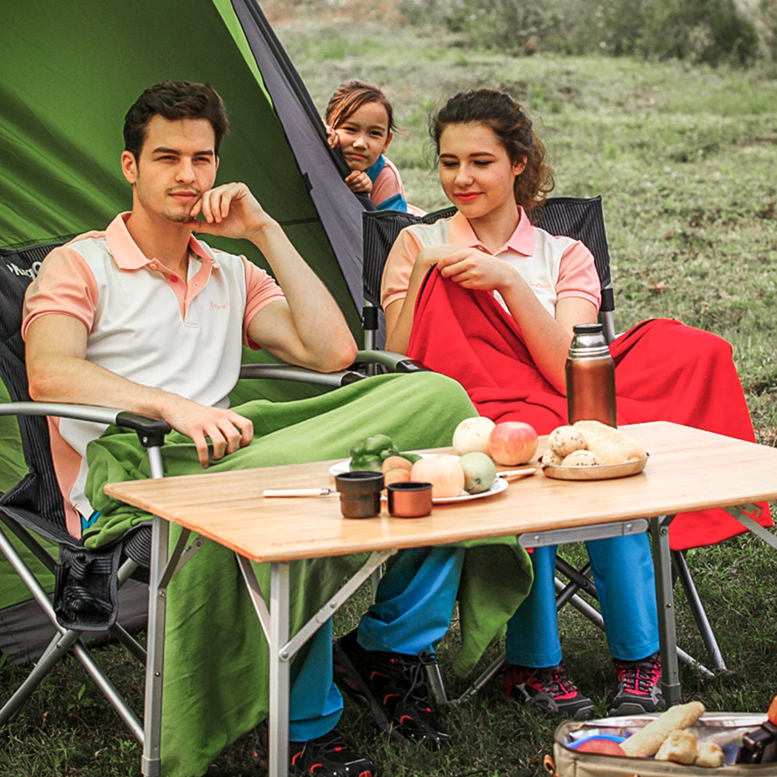 kingcamp-4-person-bamboo-adjustable-camping-table-39x28 image 6