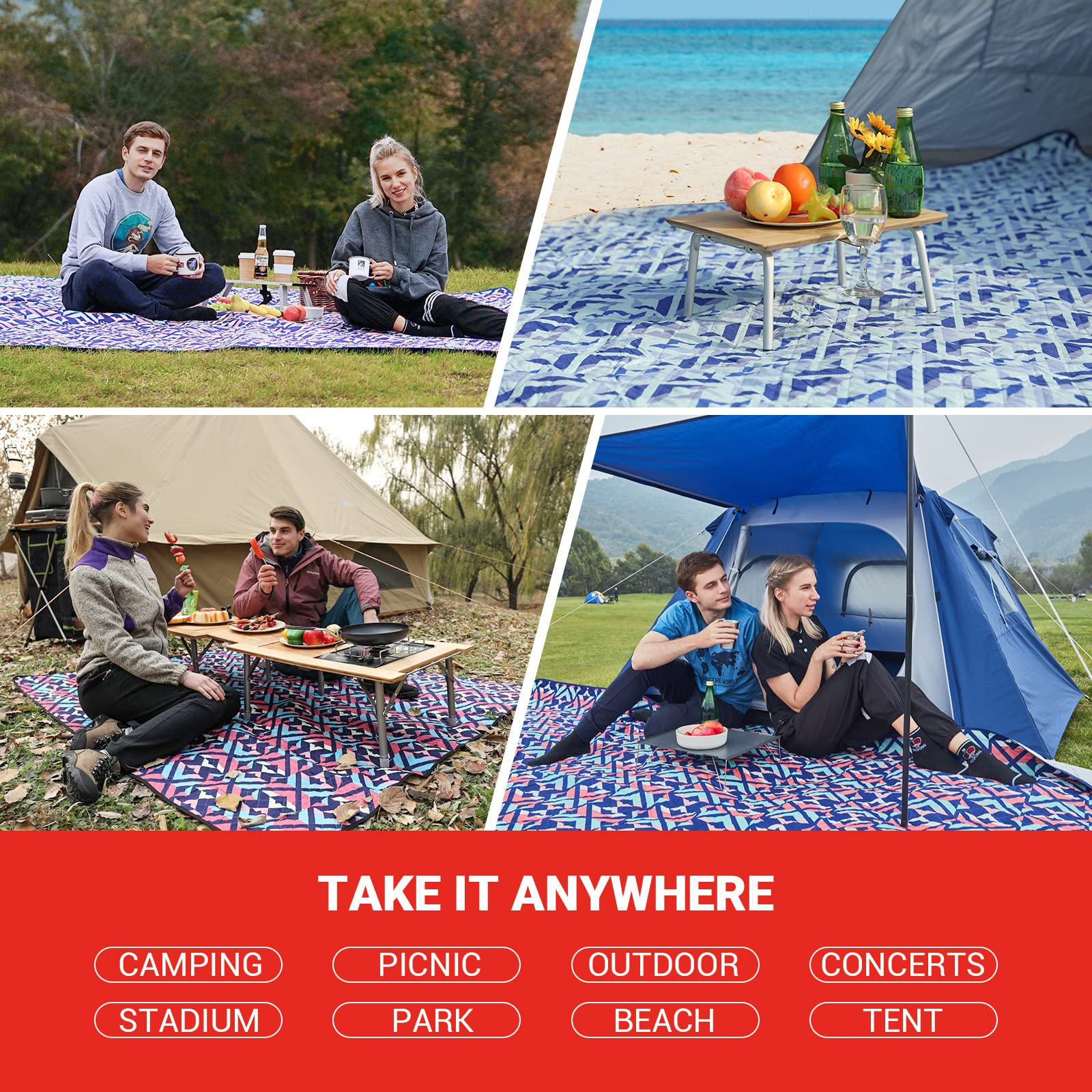 kingcamp-beach-picnic-blanket-water-resistant-outdoor-mat image 4