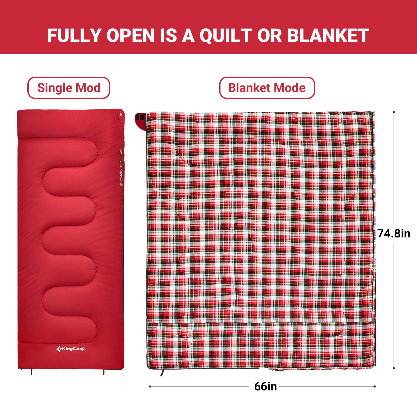 kingcamp-cotton-flannel-3-season-sleeping-bag-breathable-and-warm-for-mild-weath image 8