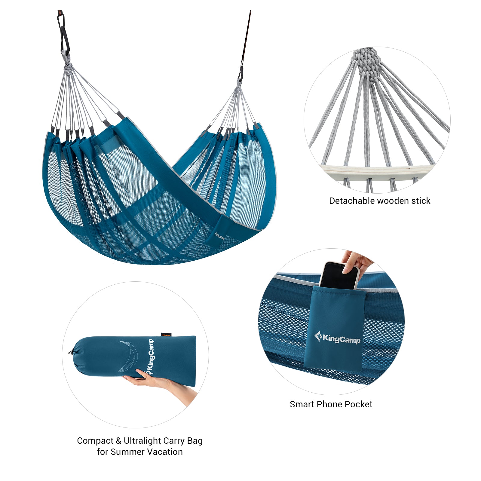 kingcamp-double-mesh-hammock-with-2-tree-straps image 8