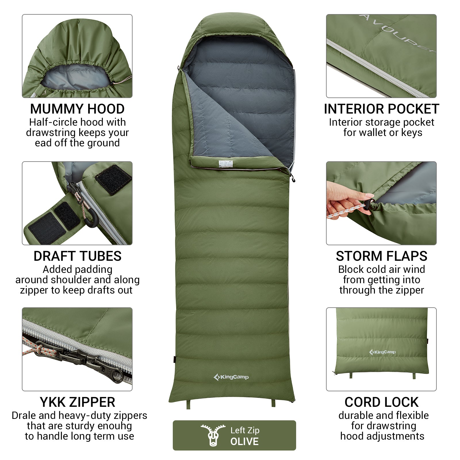 kingcamp-duck-down-sleeping-bag image 8