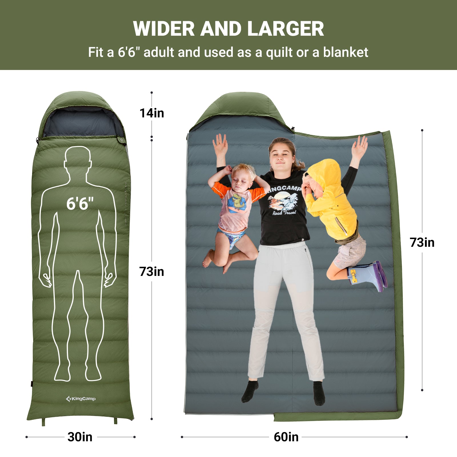 kingcamp-duck-down-sleeping-bag image 5
