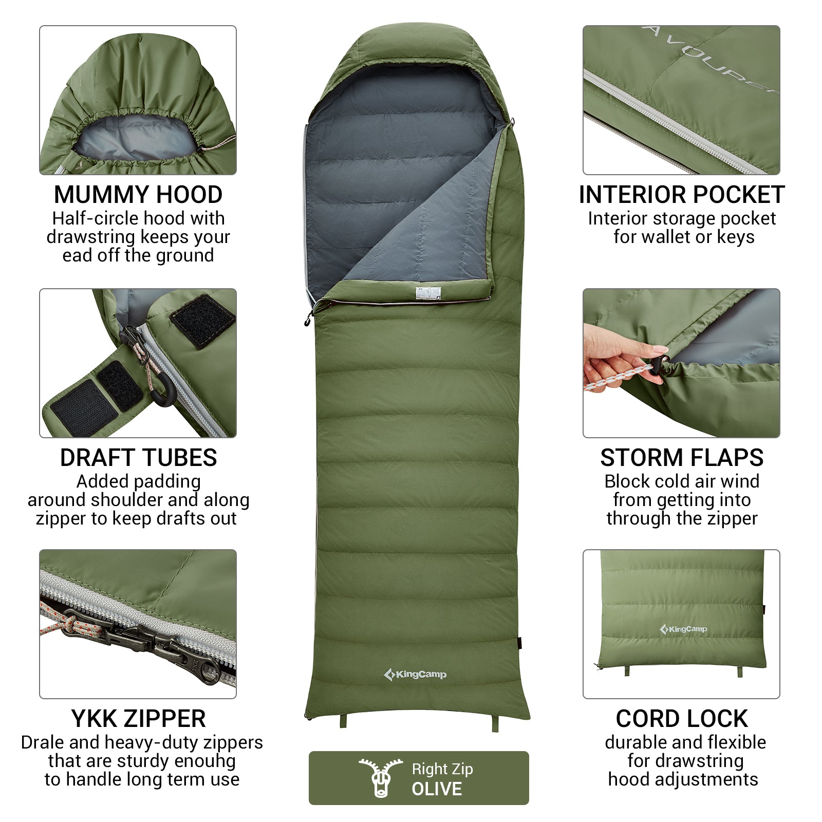 kingcamp-duck-down-sleeping-bag image 7