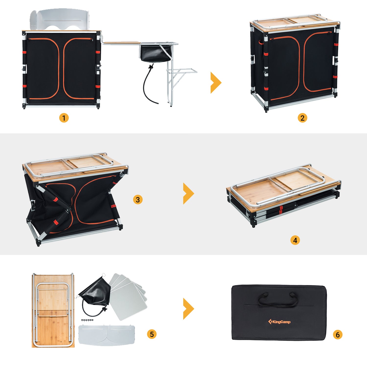 kingcamp-folding-portable-bamboo-cooking-table image 5
