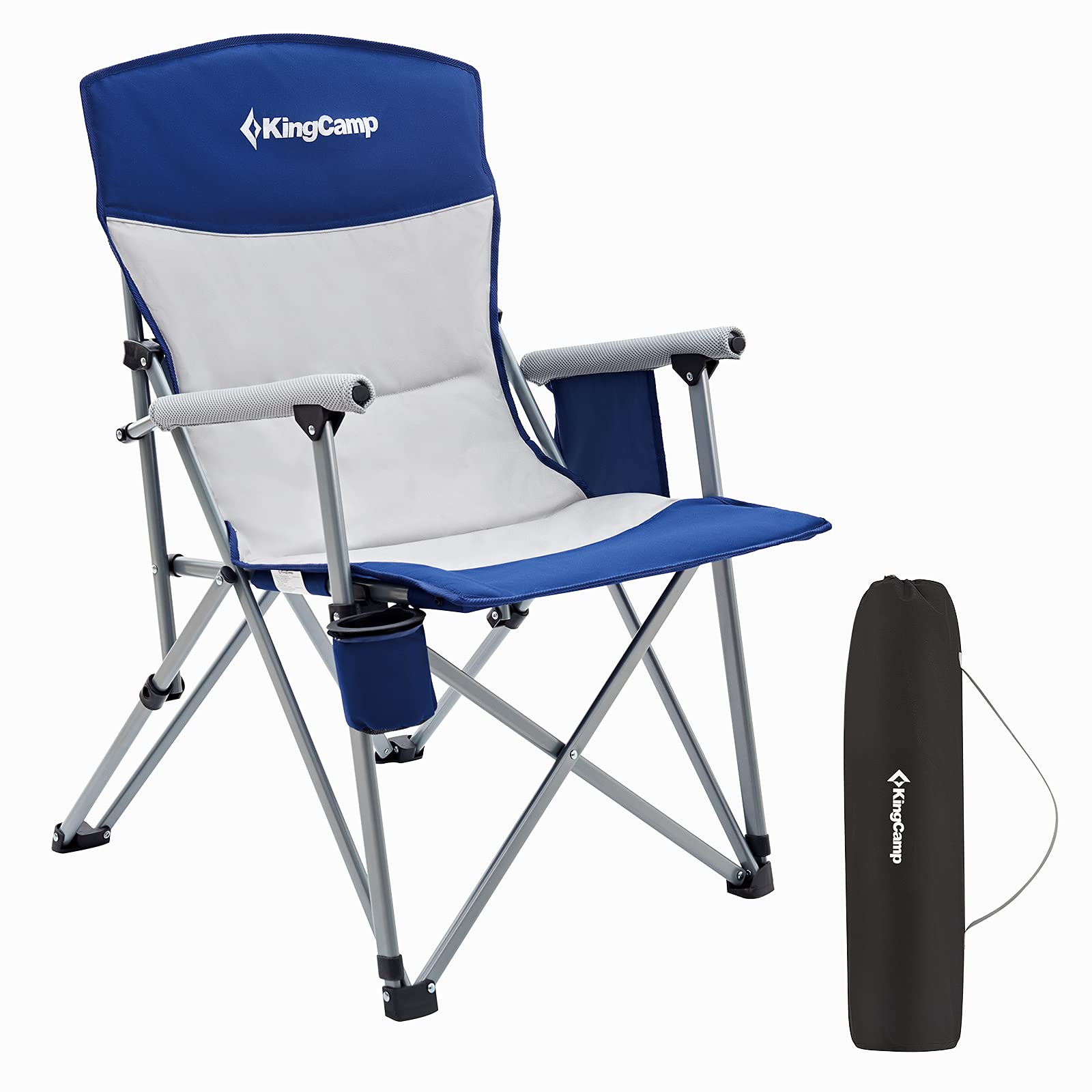 kingcamp-folding-padded-camping-chair-with-high-back-and-cup-holder image 7