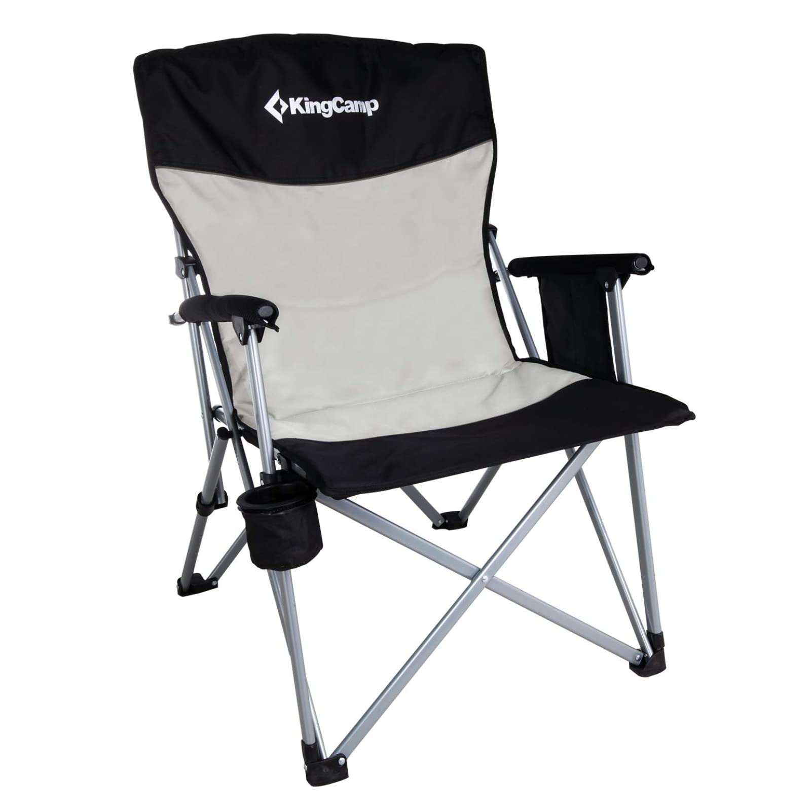 kingcamp-folding-padded-camping-chair-with-high-back-and-cup-holder image 1