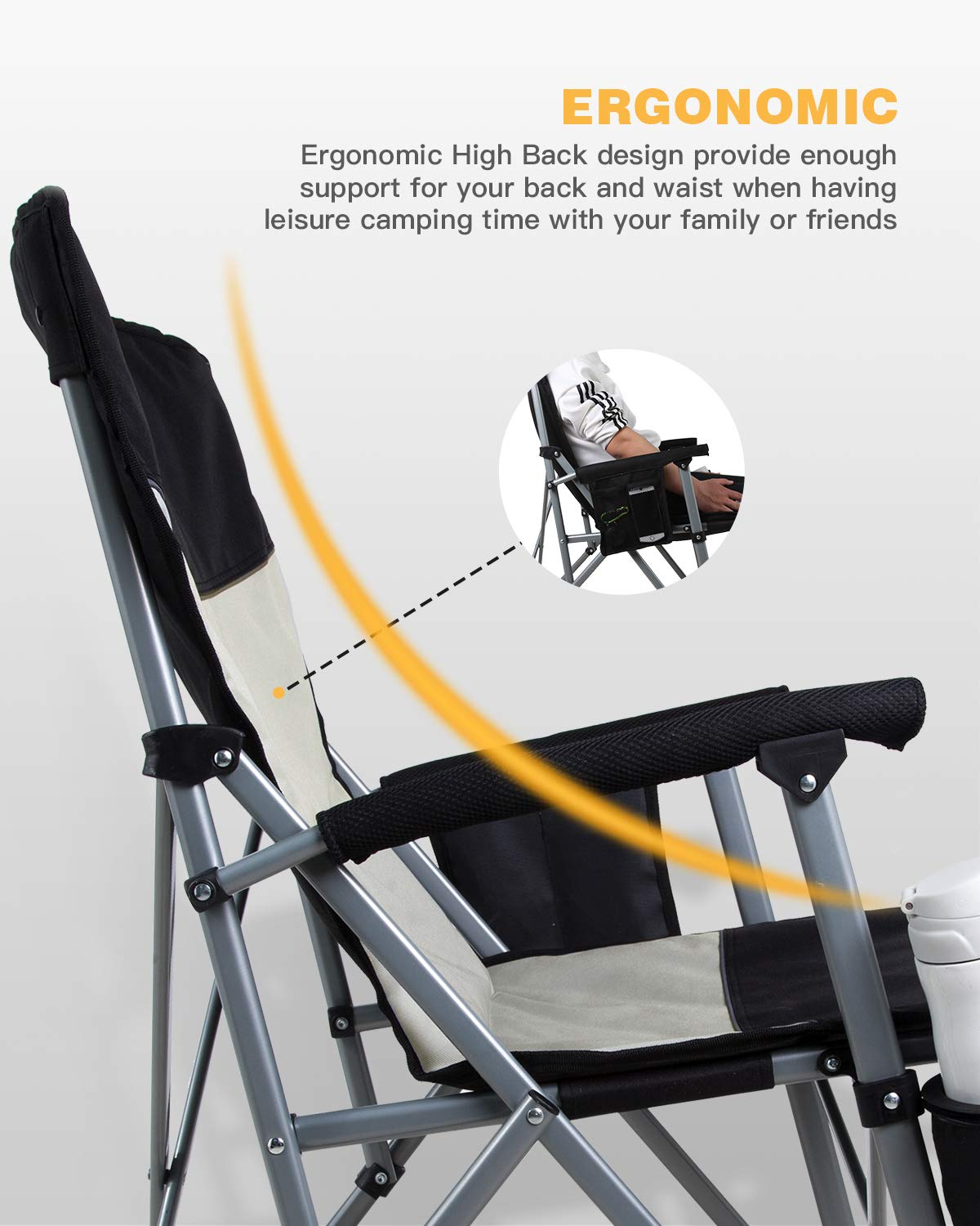 kingcamp-folding-padded-camping-chair-with-high-back-and-cup-holder image 3