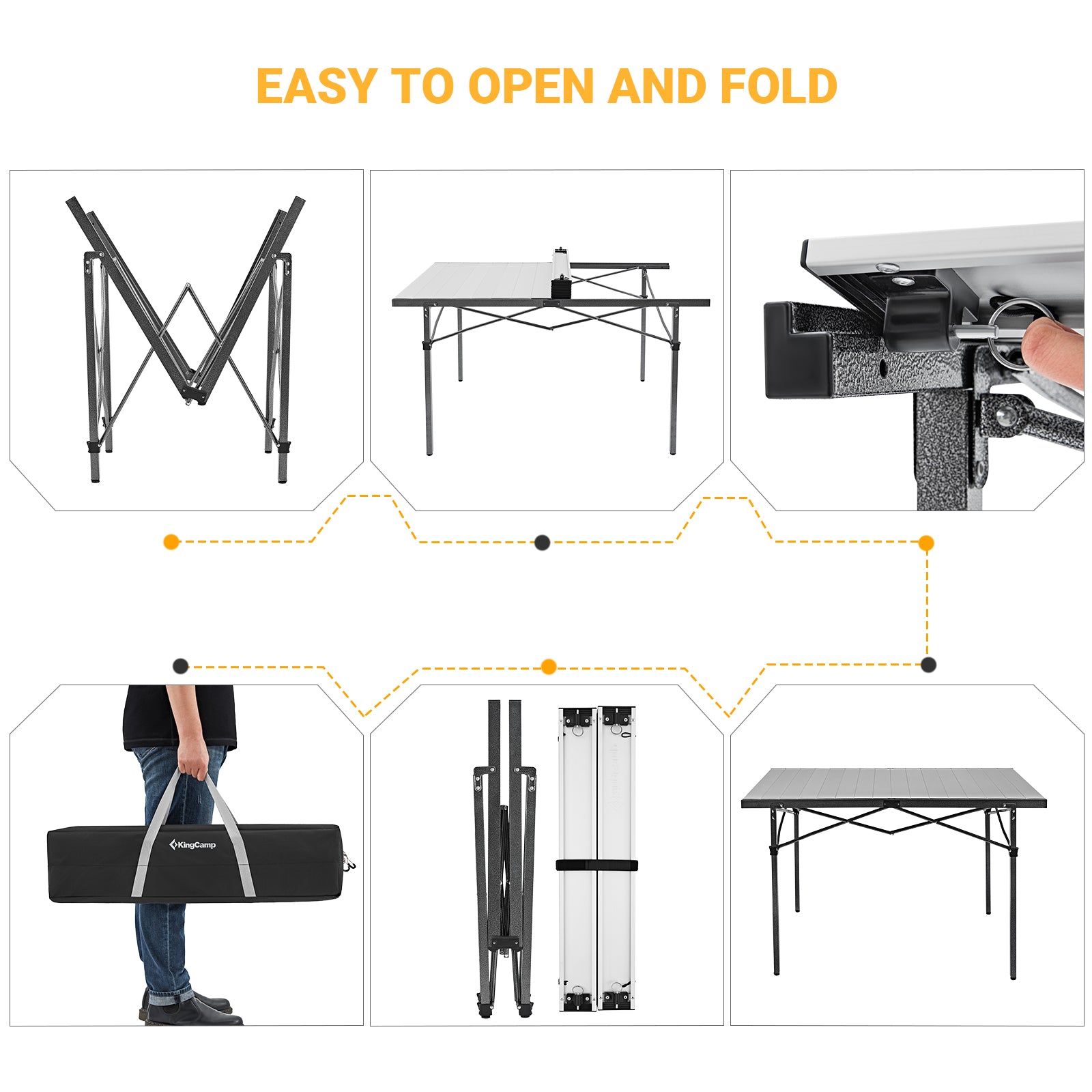 kingcamp-granite-aluminum-folding-table-for-4-6-person-53x27 image 5