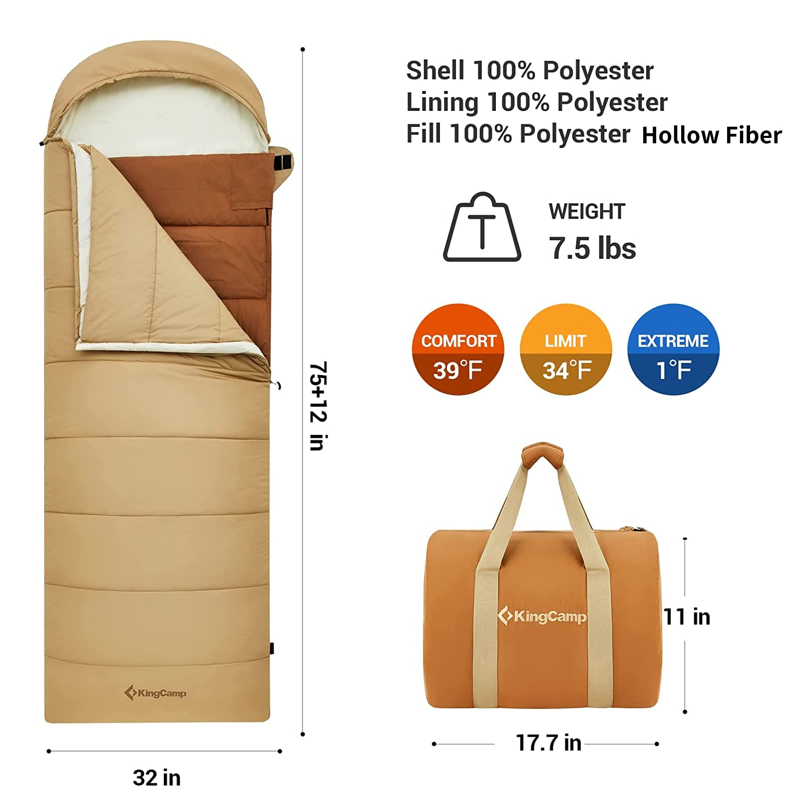 kingcamp-heated-sleeping-bag-with-3-temperature-settings image 7