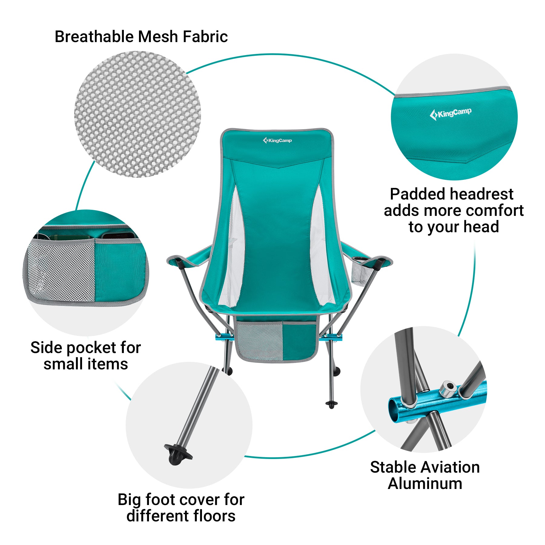 kingcamp-lightweight-highback-camping-chairs-ultralight-7075-aluminum-folding-se image 7