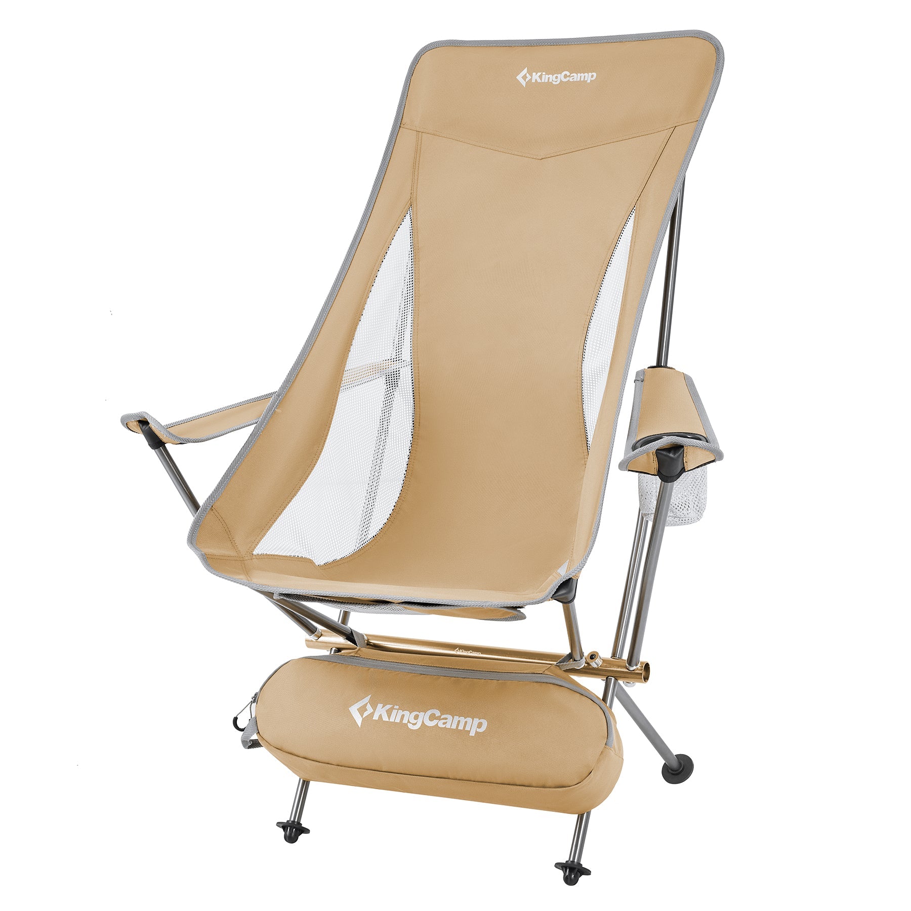kingcamp-lightweight-highback-camping-chair-khaki image 6