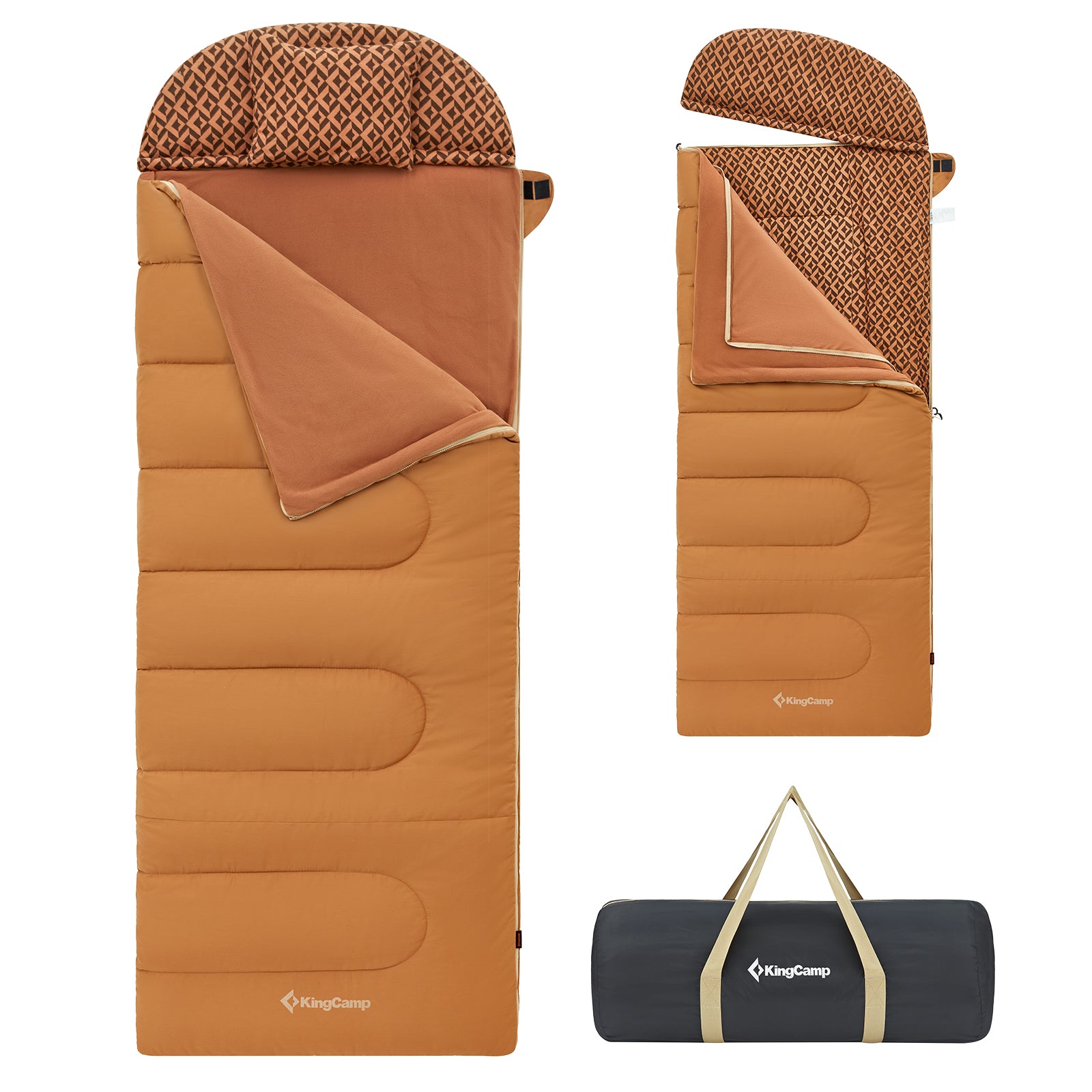 kingcamp-3-in-1-sleeping-bag-with-removable-fleece-liner image 2