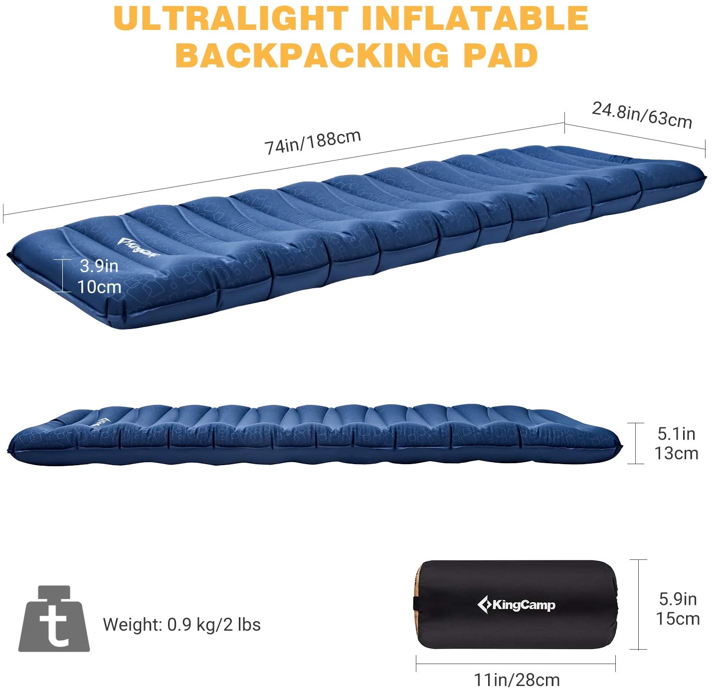 kingcamp-deluxe-anti-rollover-camping-mattress-single-double image 4