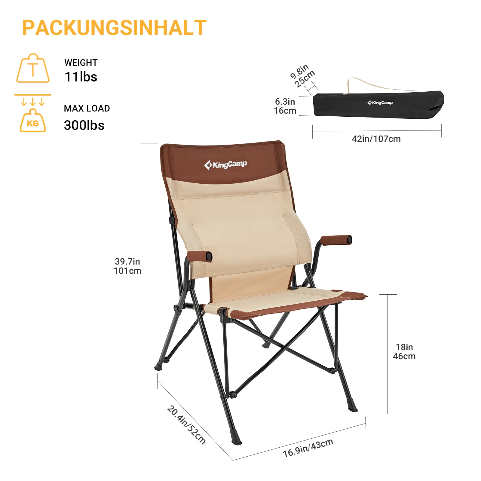 kingcamp-lumbar-support-folding-camping-chair image 2