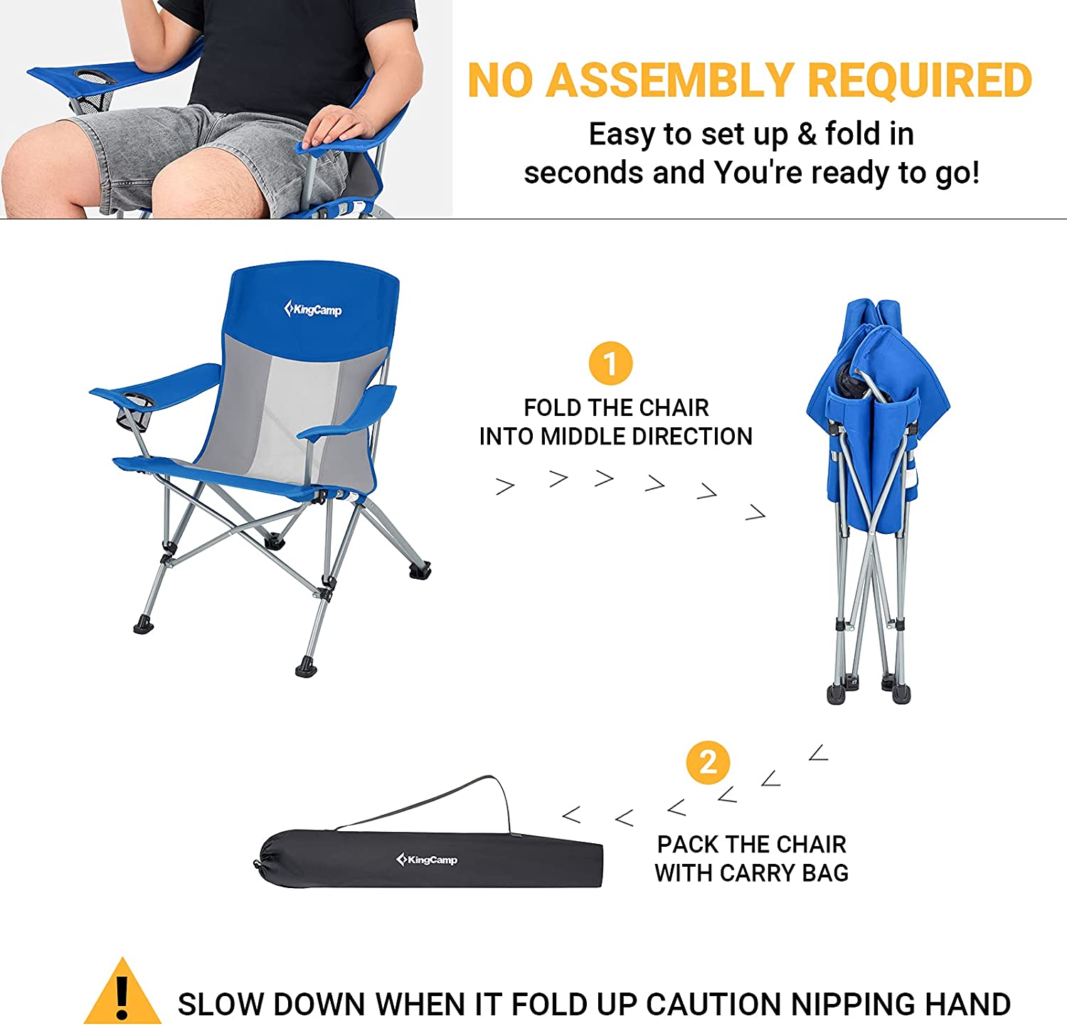 kingcamp-mesh-oversized-camping-chair-with-cup-holder image 5
