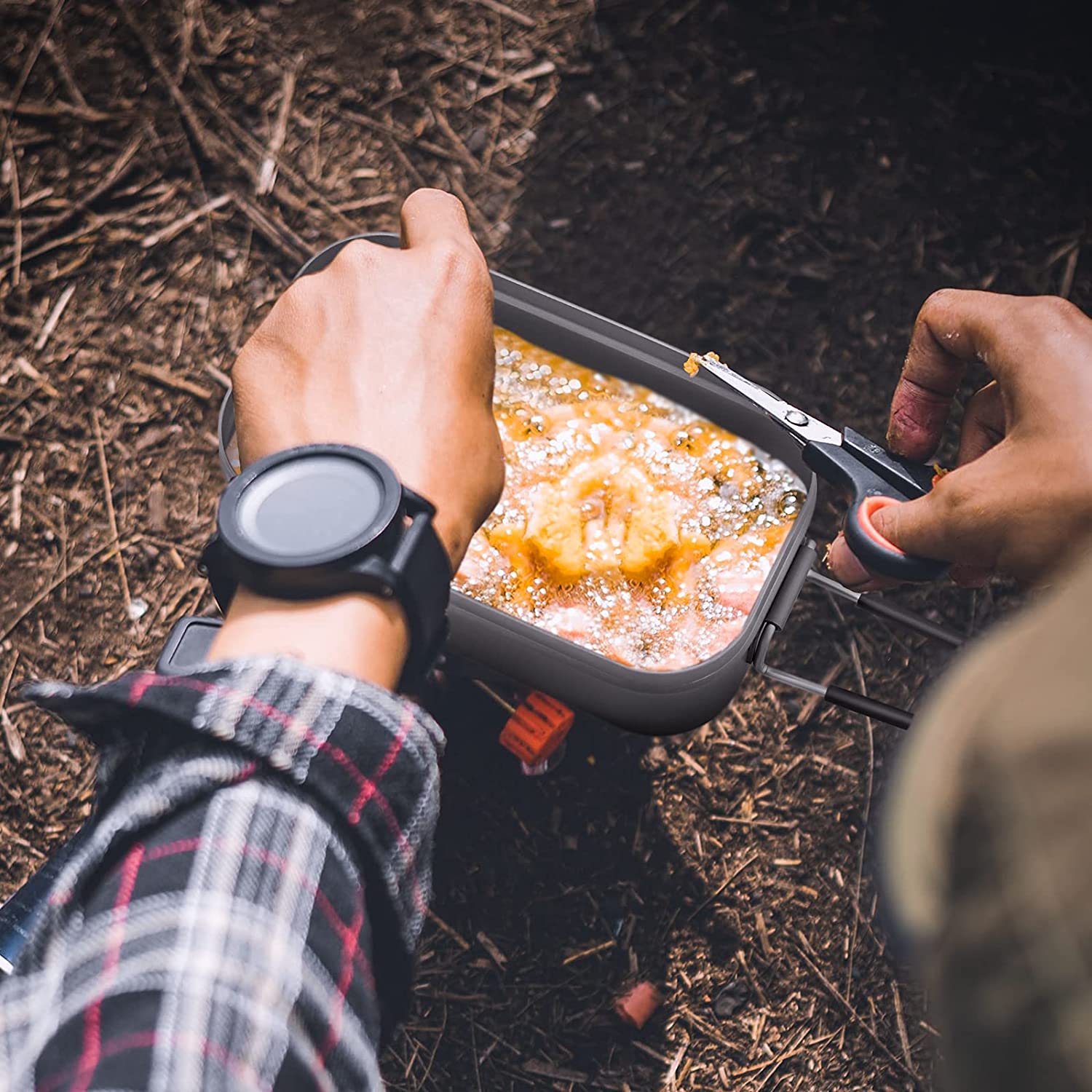 kingcamp-mess-kit-aluminum-camping-cookware-portable-bento-box image 6