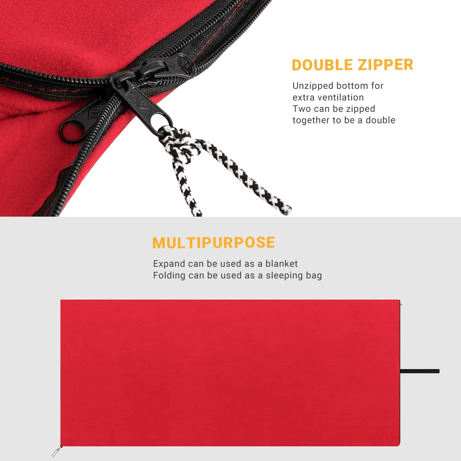 kingcamp-multi-purpose-fleece-sleeping-bag-liner-blanket image 2