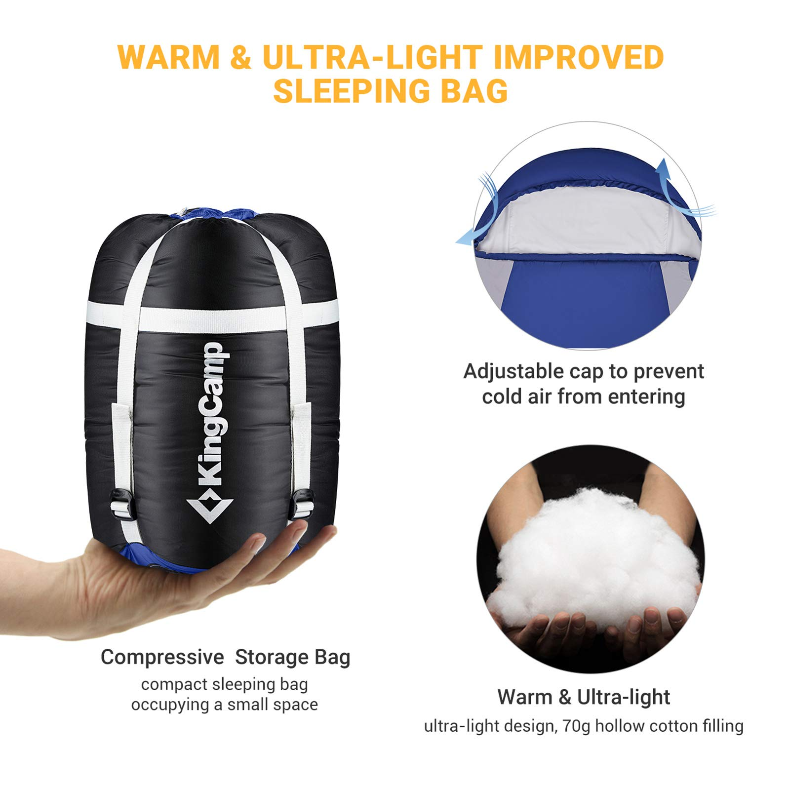 kingcamp-ultralight-mummy-backpacking-sleeping-bag-packable-and-warm image 3