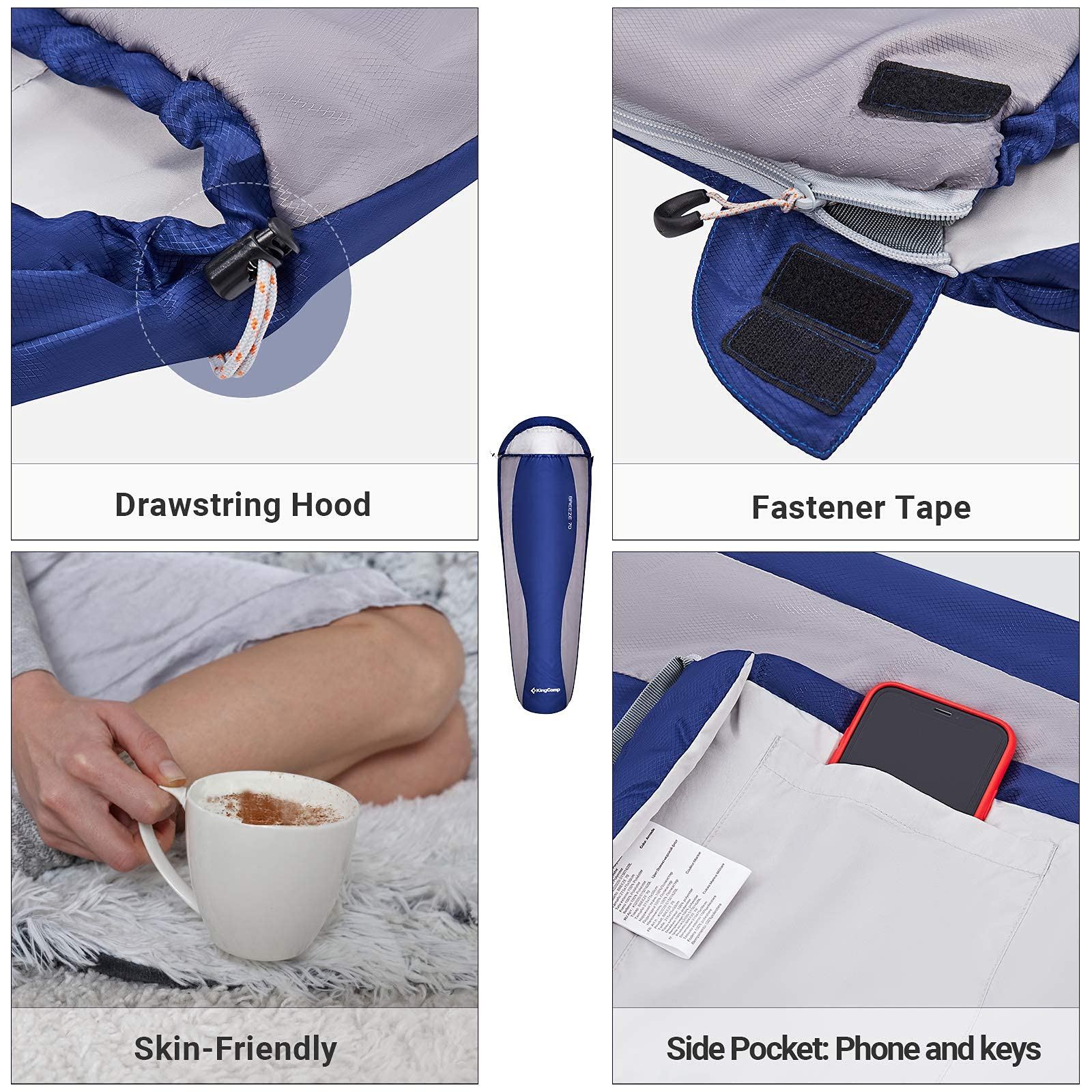 kingcamp-ultralight-mummy-backpacking-sleeping-bag-packable-and-warm image 7