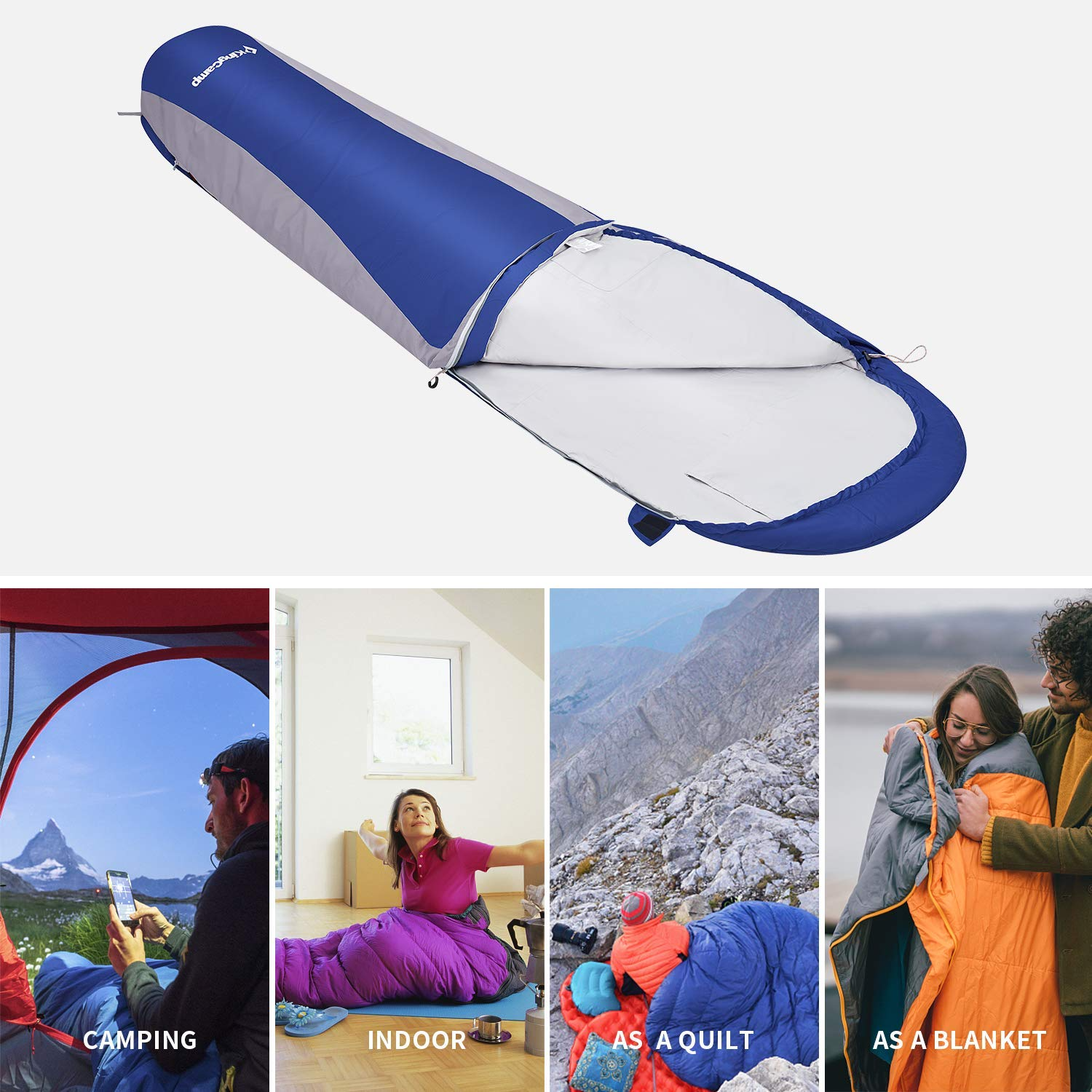 kingcamp-ultralight-mummy-backpacking-sleeping-bag-packable-and-warm image 8