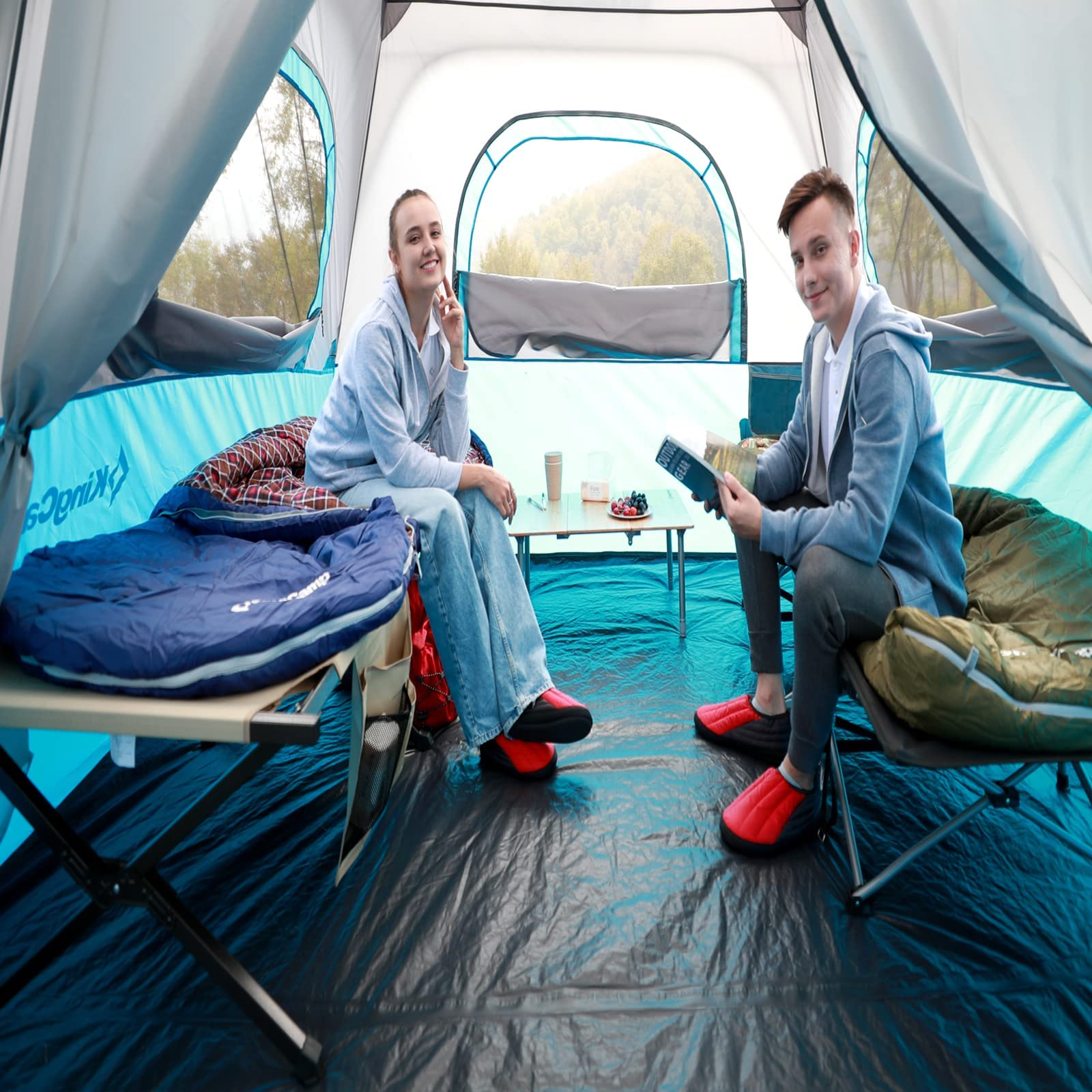 kingcamp-350g-filling-plus-size-3-4-season-navy-sleeping-bag image 2