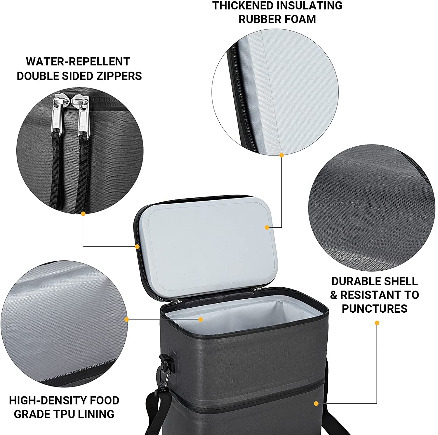 kingcamp-portable-16-cans-double-layer-cooler-bag image 3
