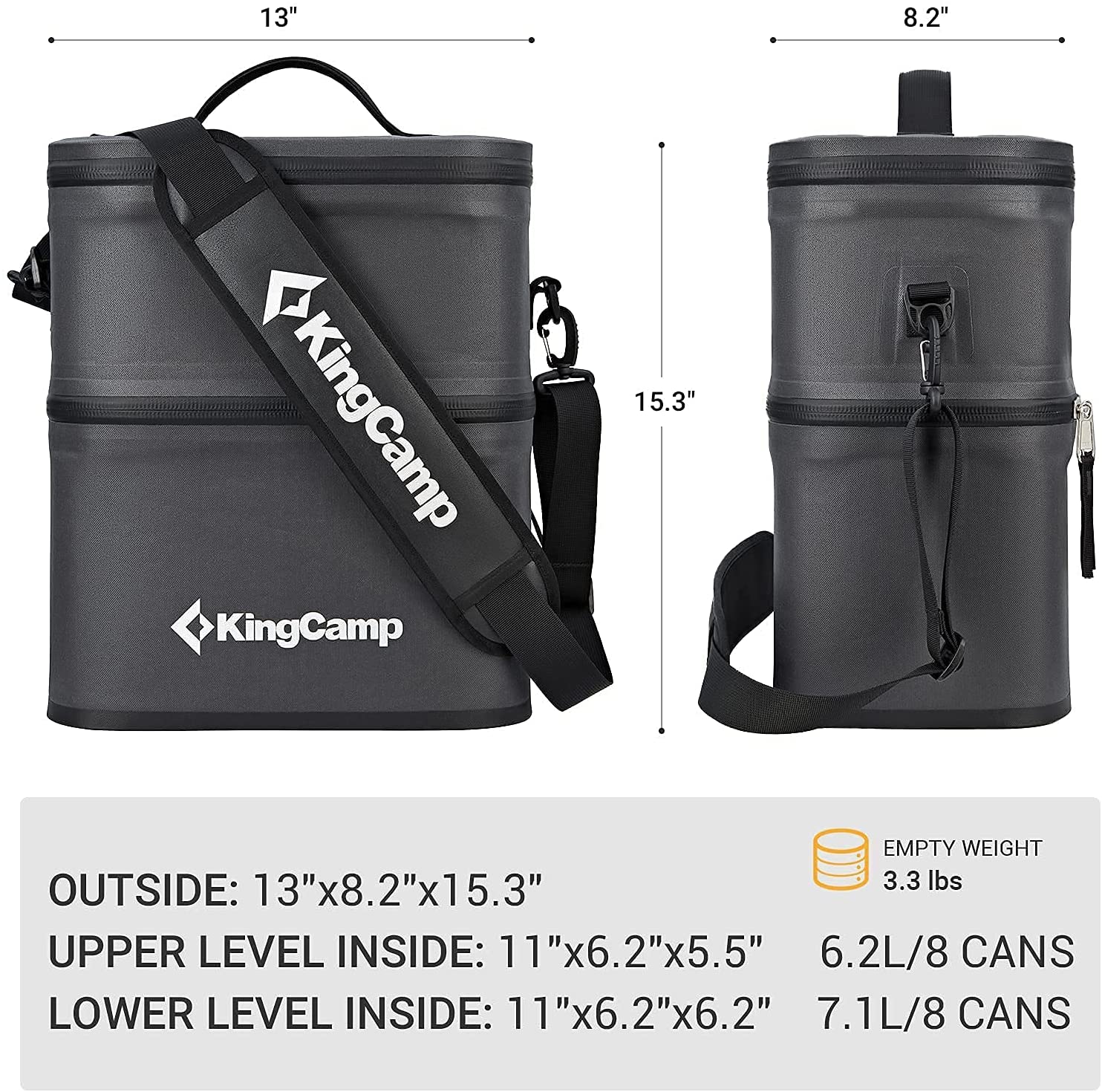 kingcamp-portable-16-cans-double-layer-cooler-bag image 6