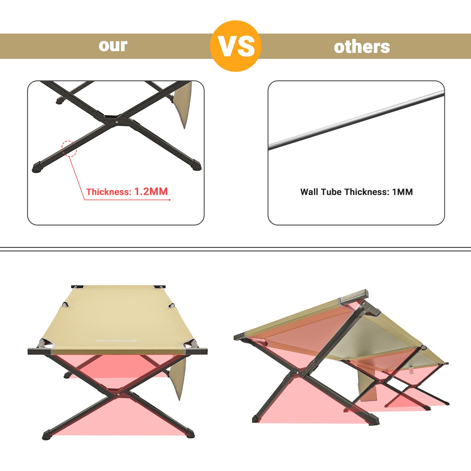 kingcamp-portable-camping-heavy-duty-cot-extra-long-wide image 5