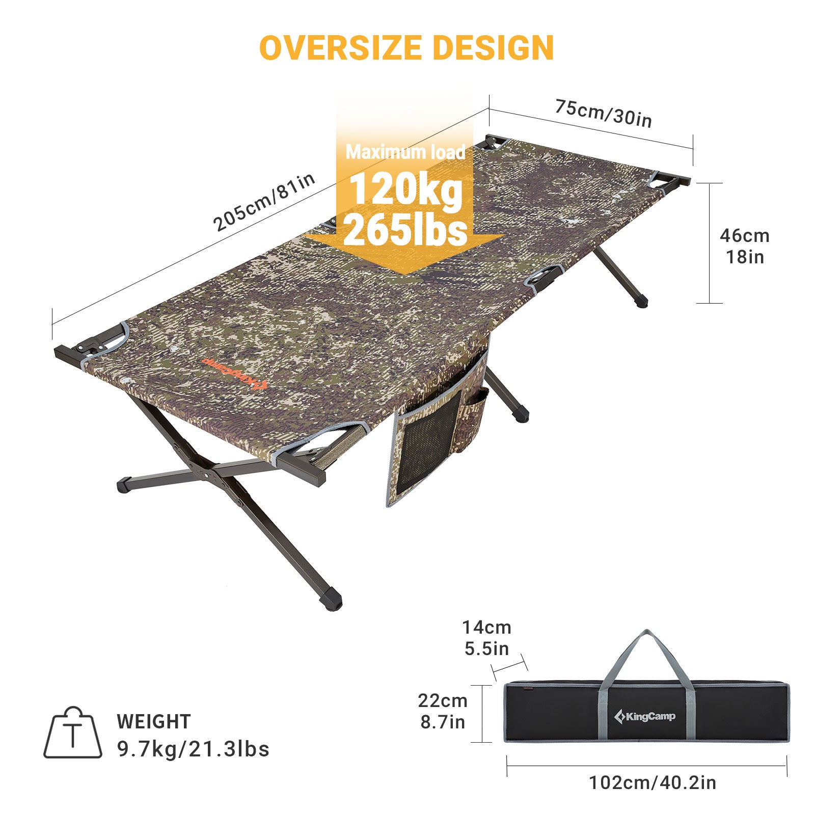 kingcamp-portable-heavy-duty-cot image 2