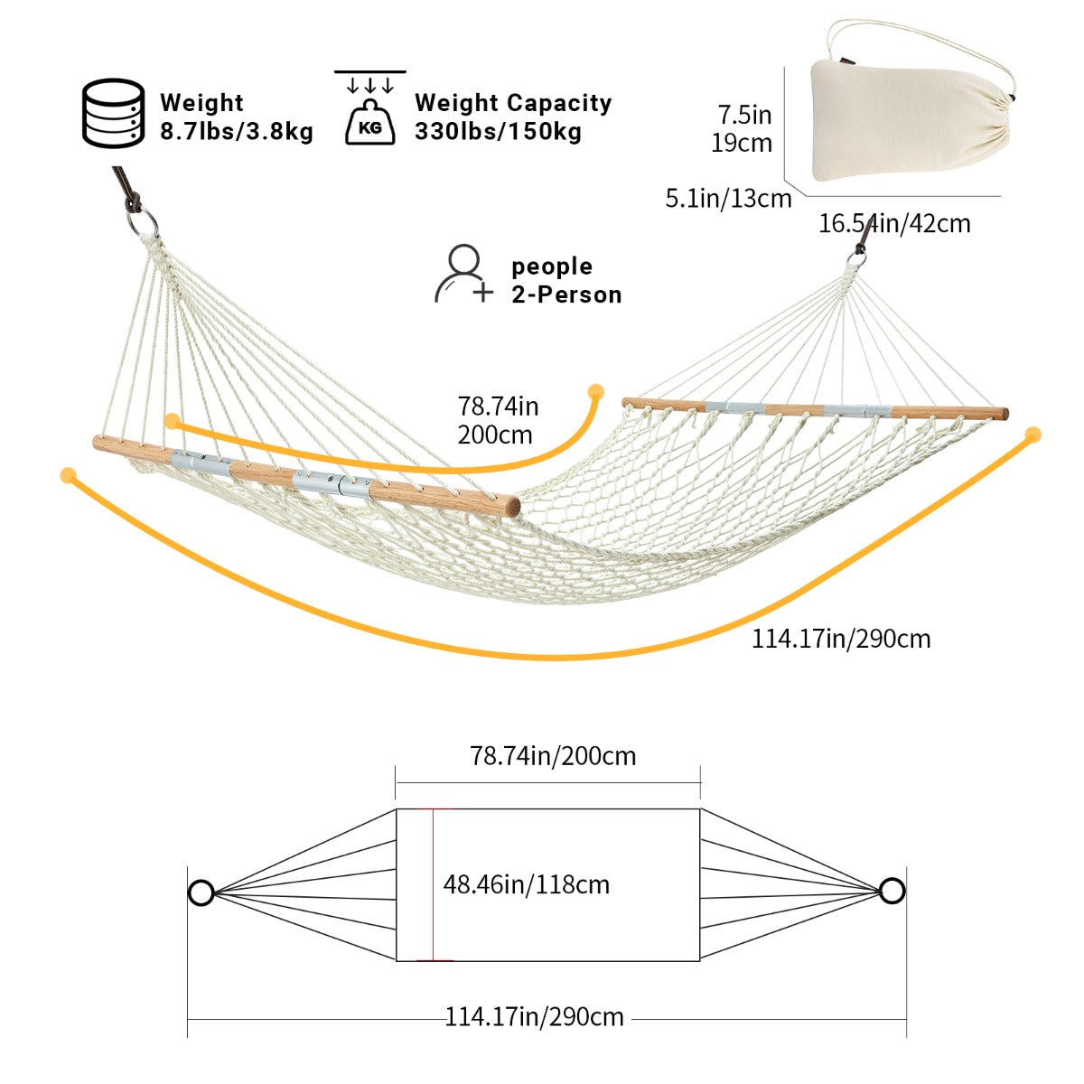 kingcamp-double-mesh-portable-outdoor-hammock image 4