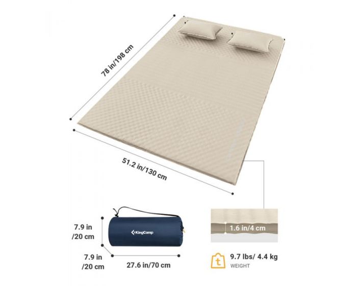 kingcamp-self-inflating-camp-mat-double-wide image 6