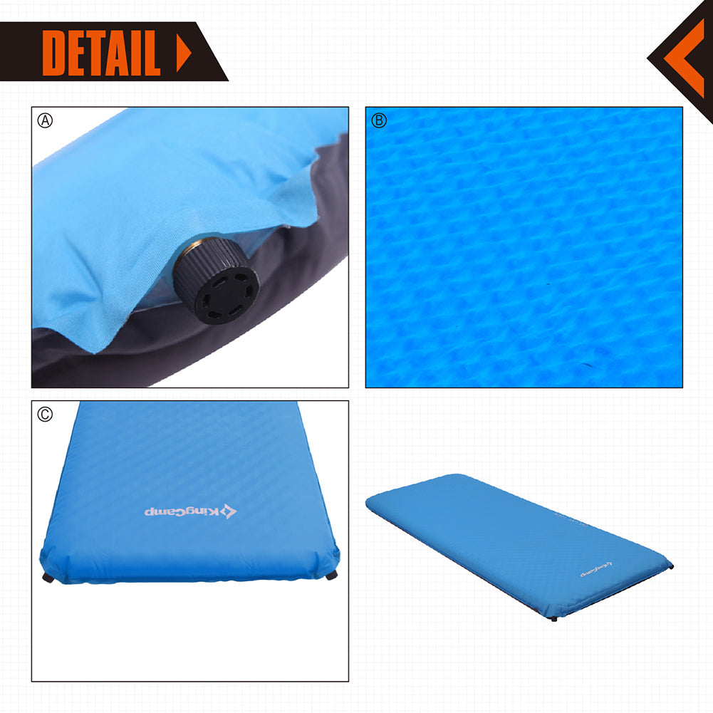 kingcamp-deluxe-series-single-self-inflating-wide-sleeping-pad image 5