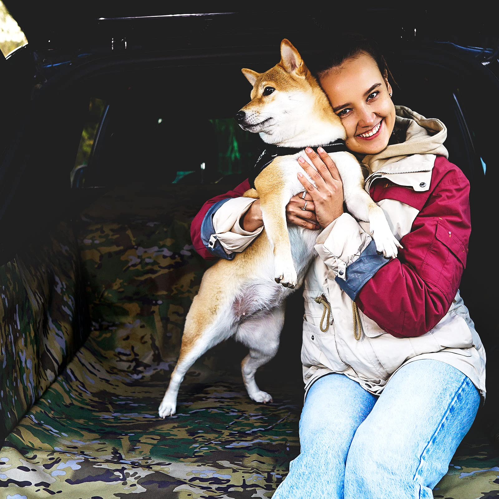 kingcamp-suv-cargo-liner-for-dogs-waterproof-car-trunk-mat-with-bumper-protectio image 6