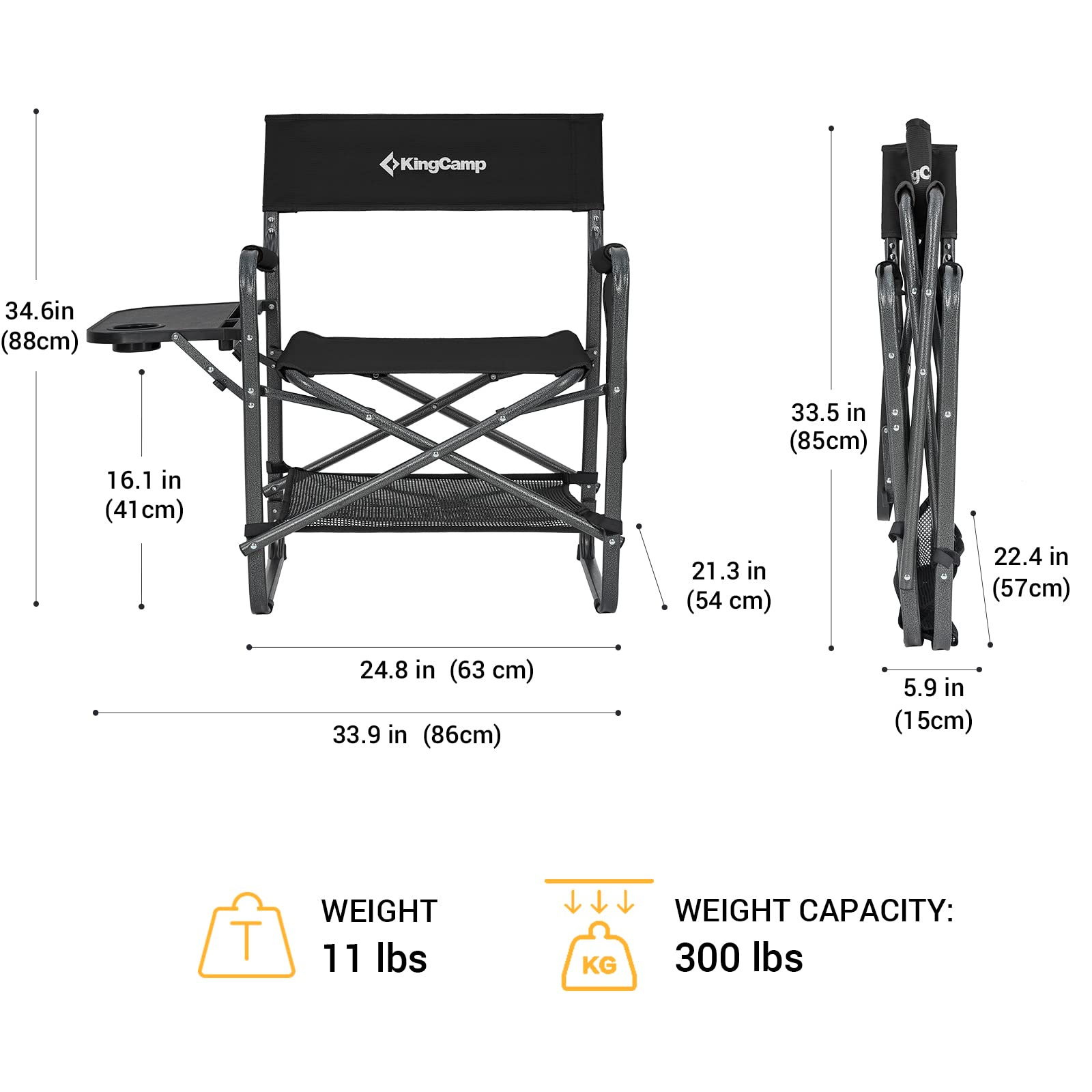 kingcamp-ash-b30-director-s-chair-with-side-table-and-device-slot image 7