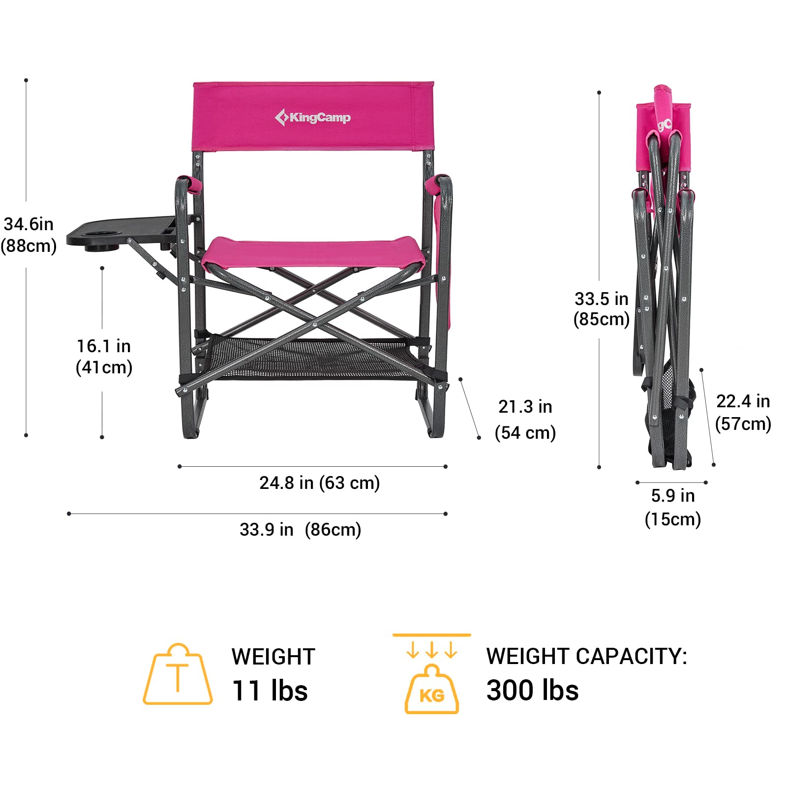 kingcamp-ash-b30-director-s-chair-with-side-table-and-device-slot image 8