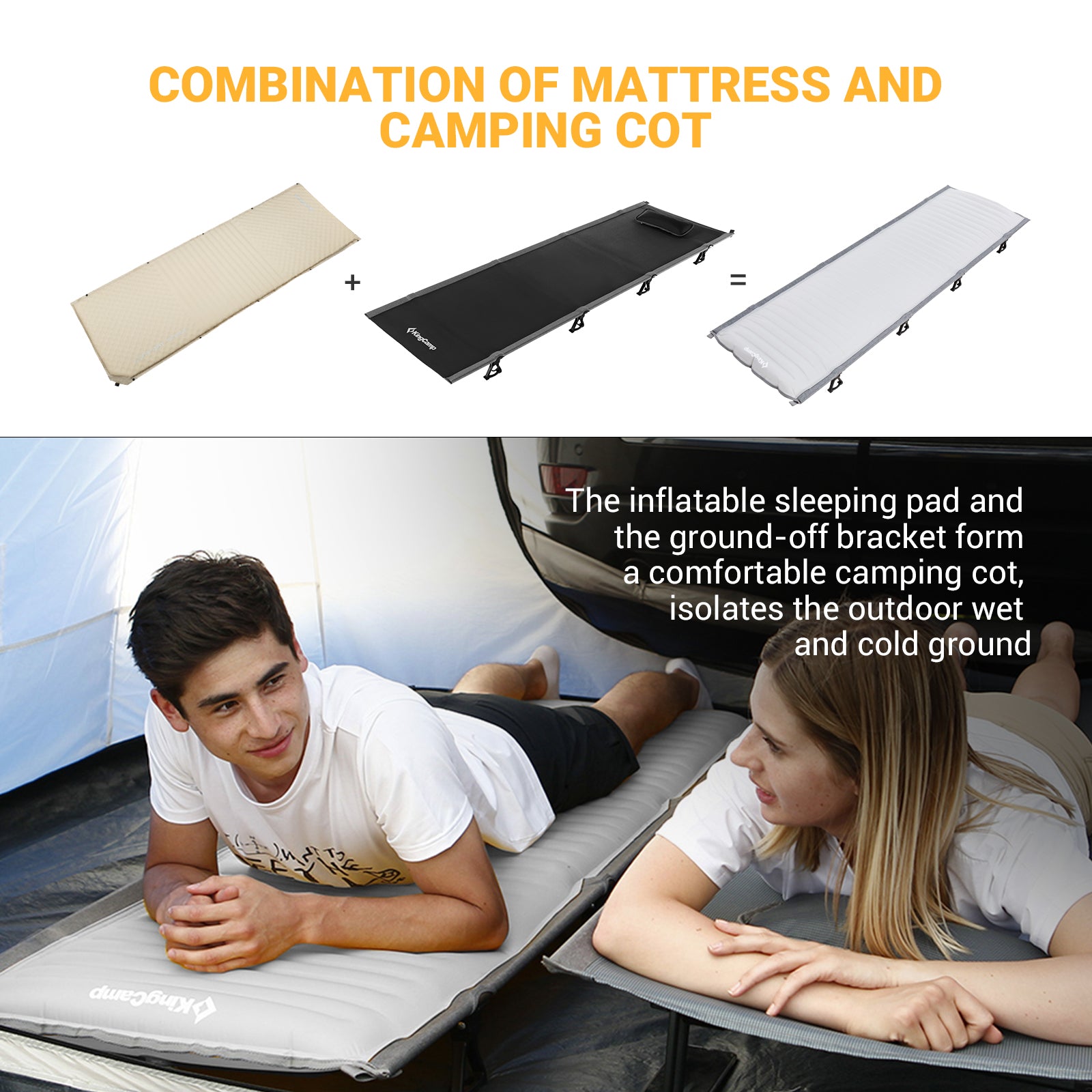 kingcamp-ultralight-oversized-folding-camping-cot-with-air-mattress image 3