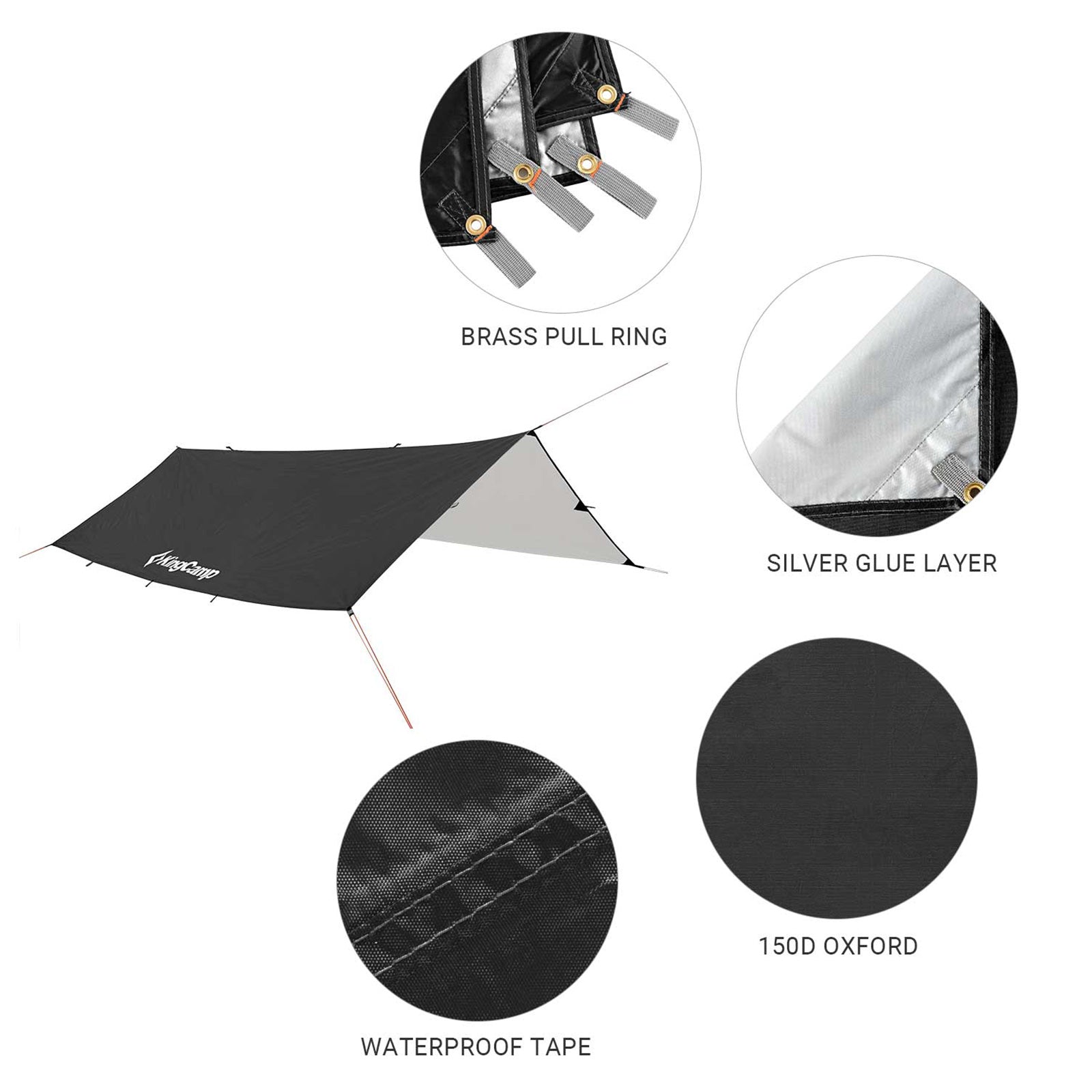 kingcamp-upf50-lightweight-tent-tarp-hammock-shade-2 image 7
