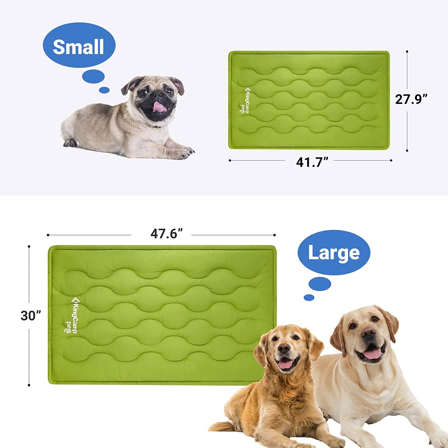 kingcamp-washable-dog-pad-mat-soft-foam-pet-bed image 7