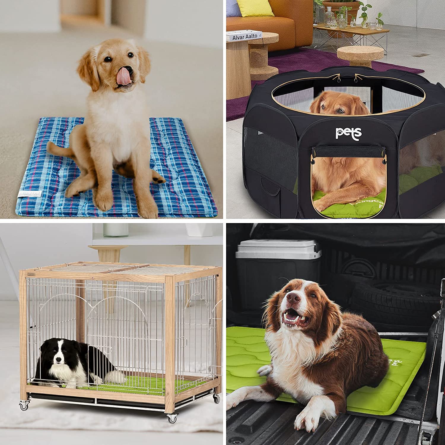 kingcamp-washable-dog-pad-mat-soft-foam-pet-bed image 8