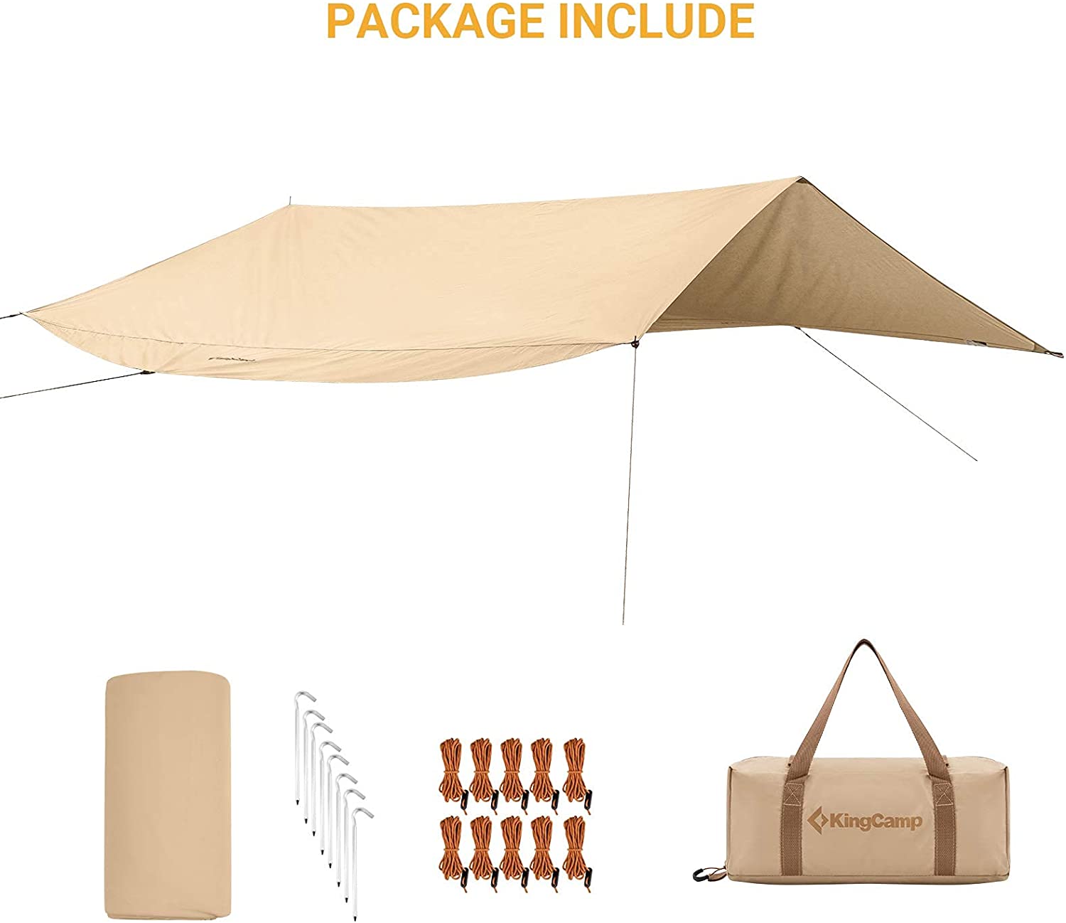 kingcamp-waterproof-ultra-lightweight-tent-tarp-sun-shelter image 3