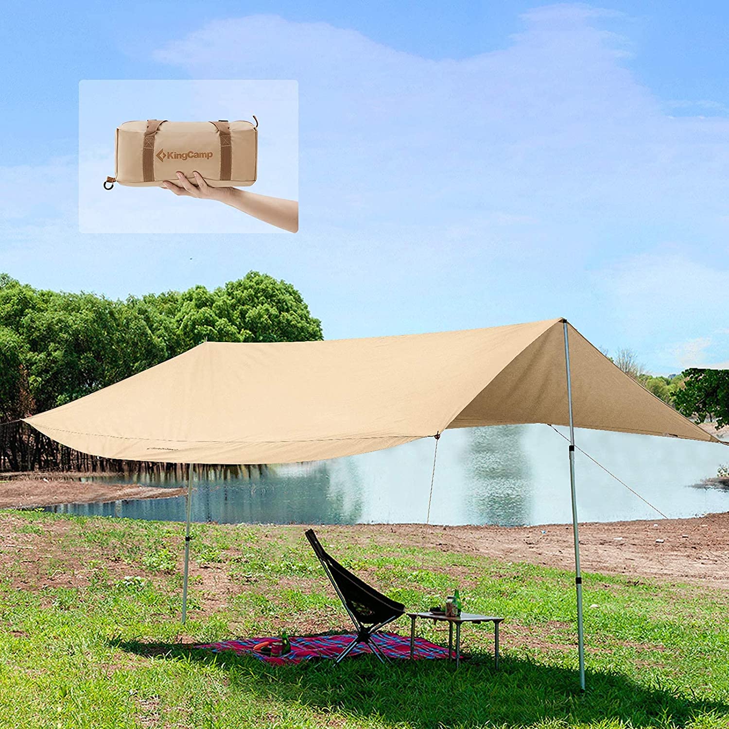 kingcamp-waterproof-ultra-lightweight-tent-tarp-sun-shelter image 5