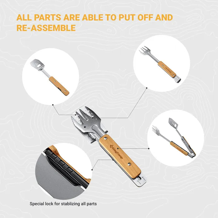 kingcamp-skywalker-multi-tool-bbq-tongs-with-folding-clamp image 5