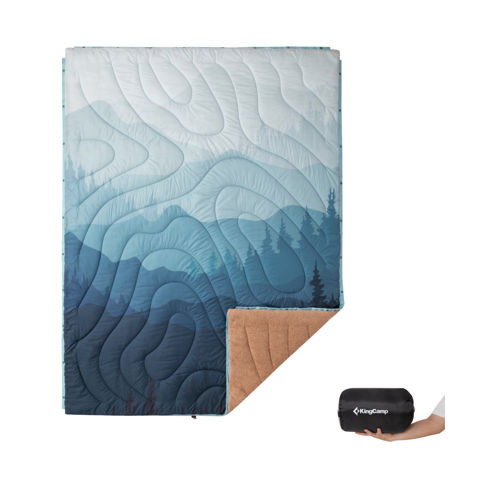 kingcamp-printed-sherpa-fleece-camping-blanket image 3